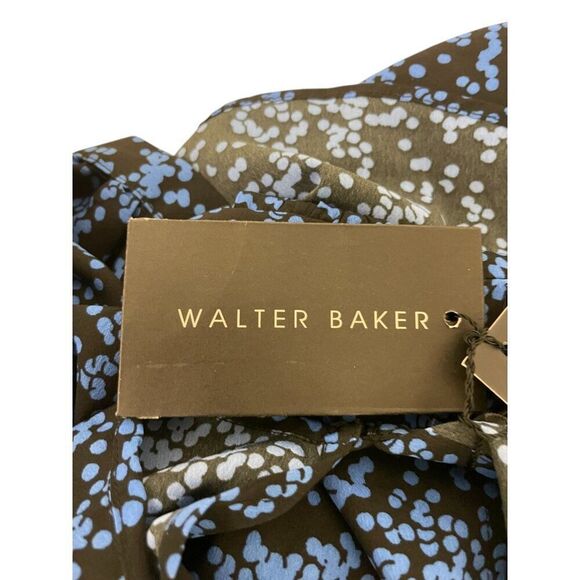 Walter Baker Womens Connie Dress 6 Blue Starry Night Polka Dot W70530 NWT - Picture 7 of 14